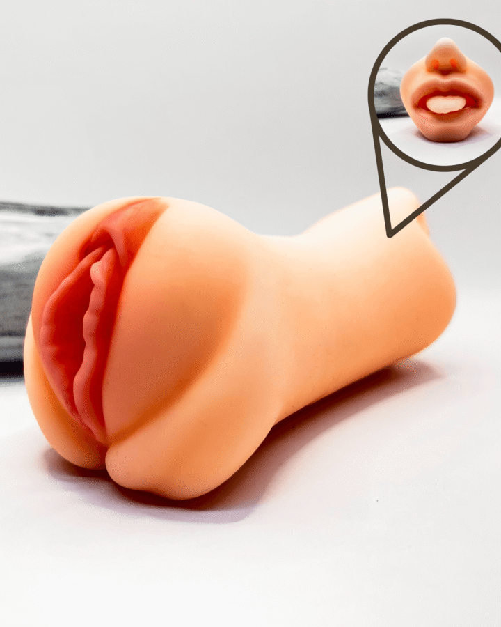 Dual Pleasure Mouth and Vagina Masturbator