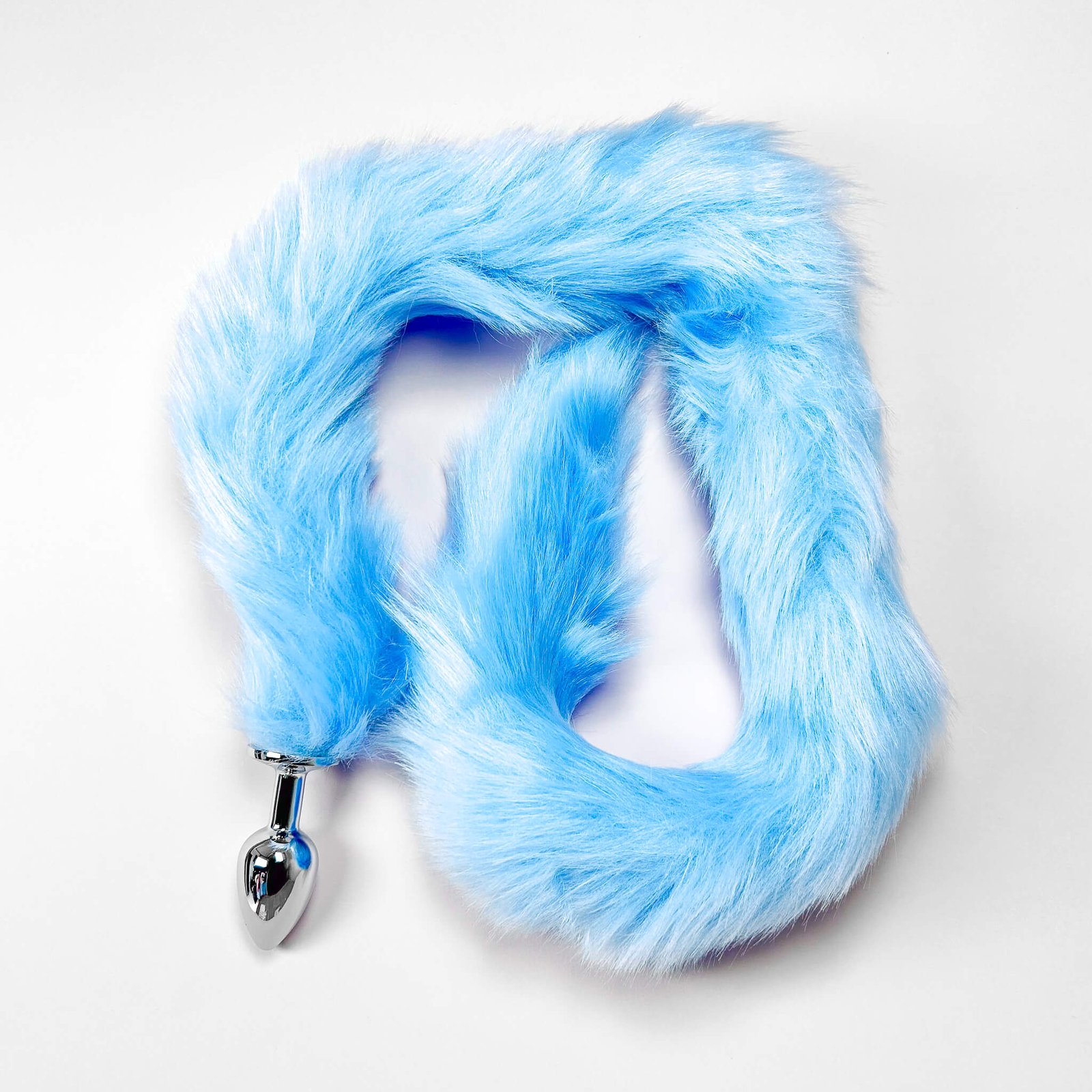 70cm Extra Long Tail With Metal Butt Plug (Blue)