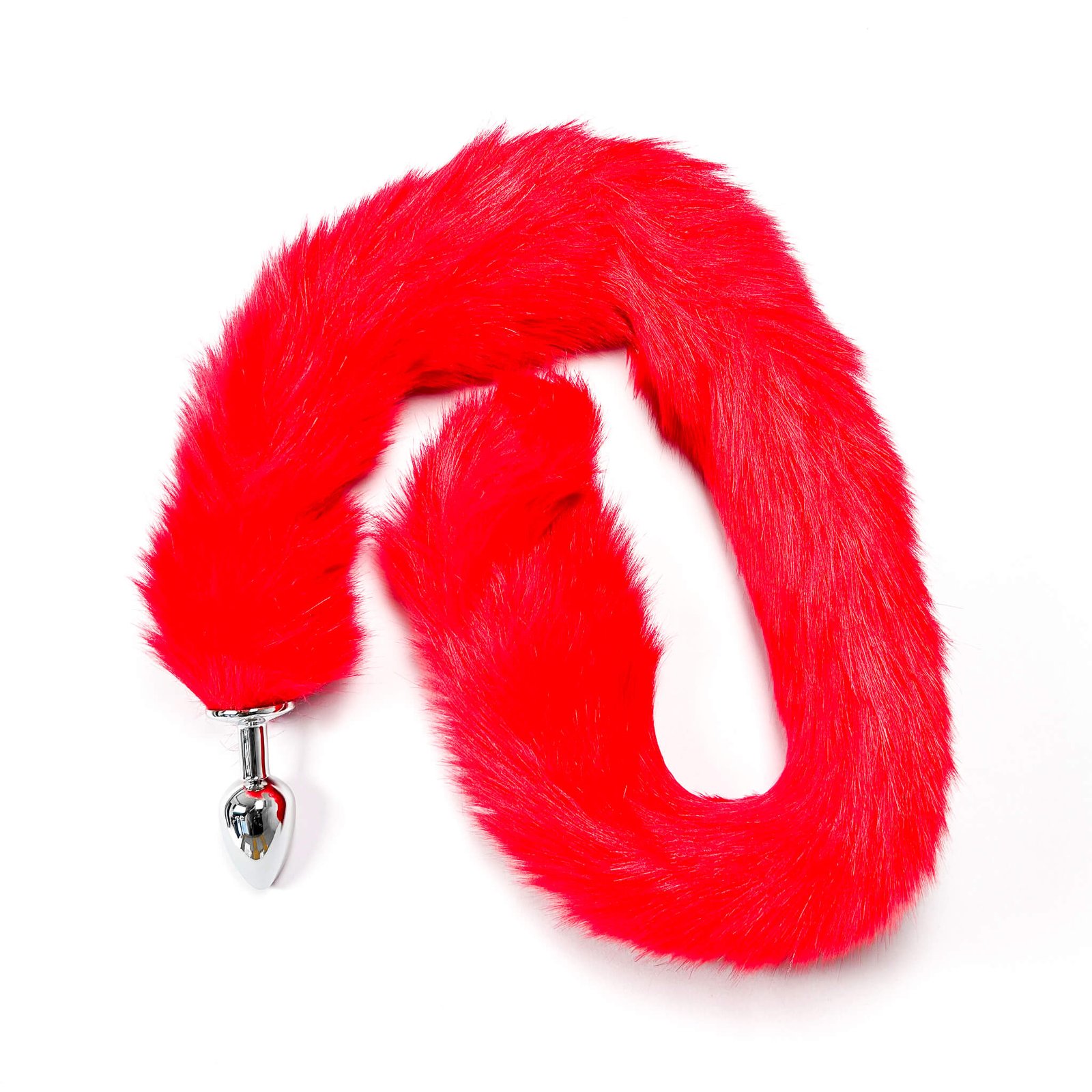 70cm Extra Long Tail With Metal Butt Plug (Red)