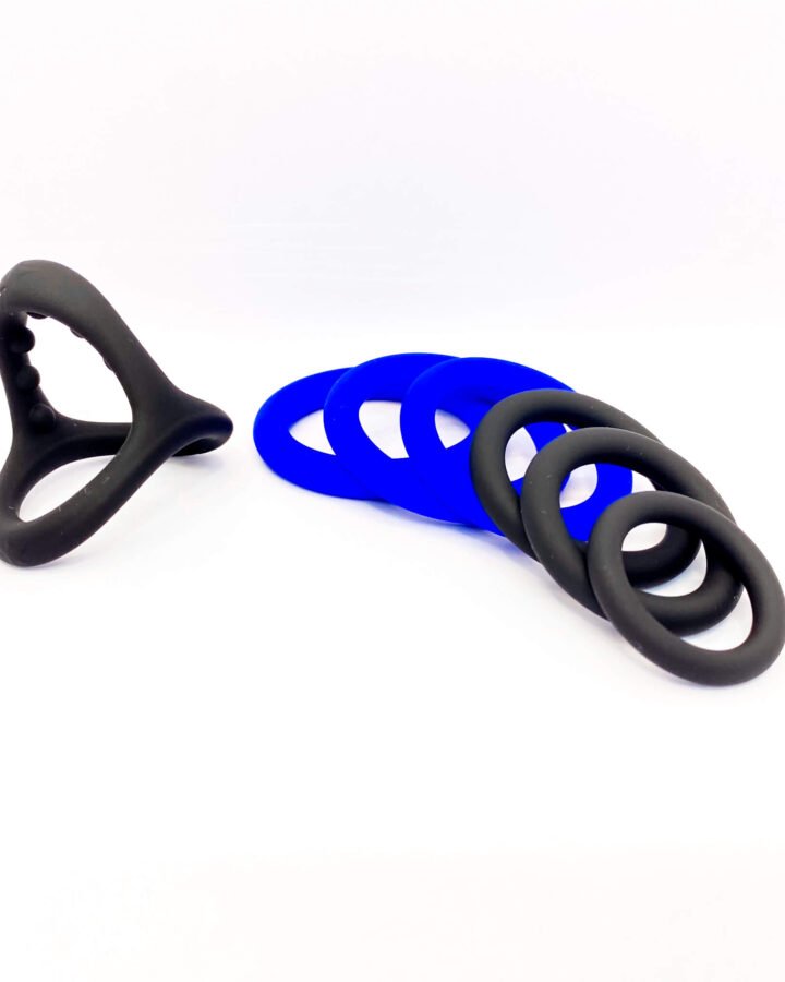Stay & Play Silicone Penis Ring Set (7pcs)