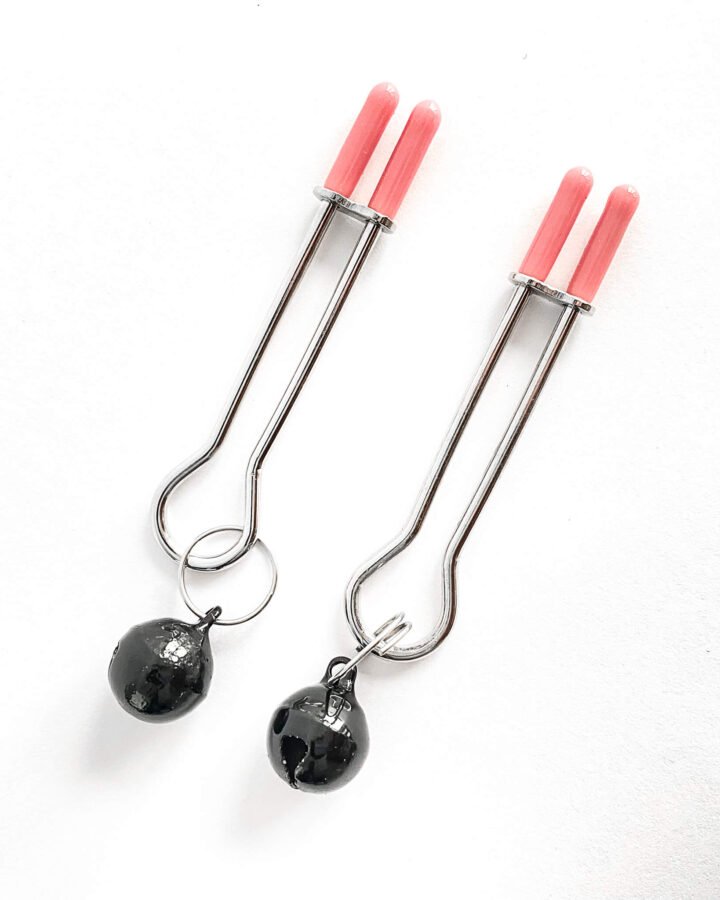 Adjustable Tweezer Nipple Clamps with Bell
