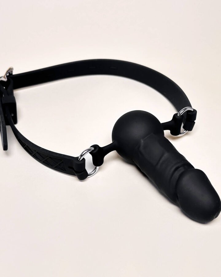 Adjustable Silicone Dildo Mouth Gag