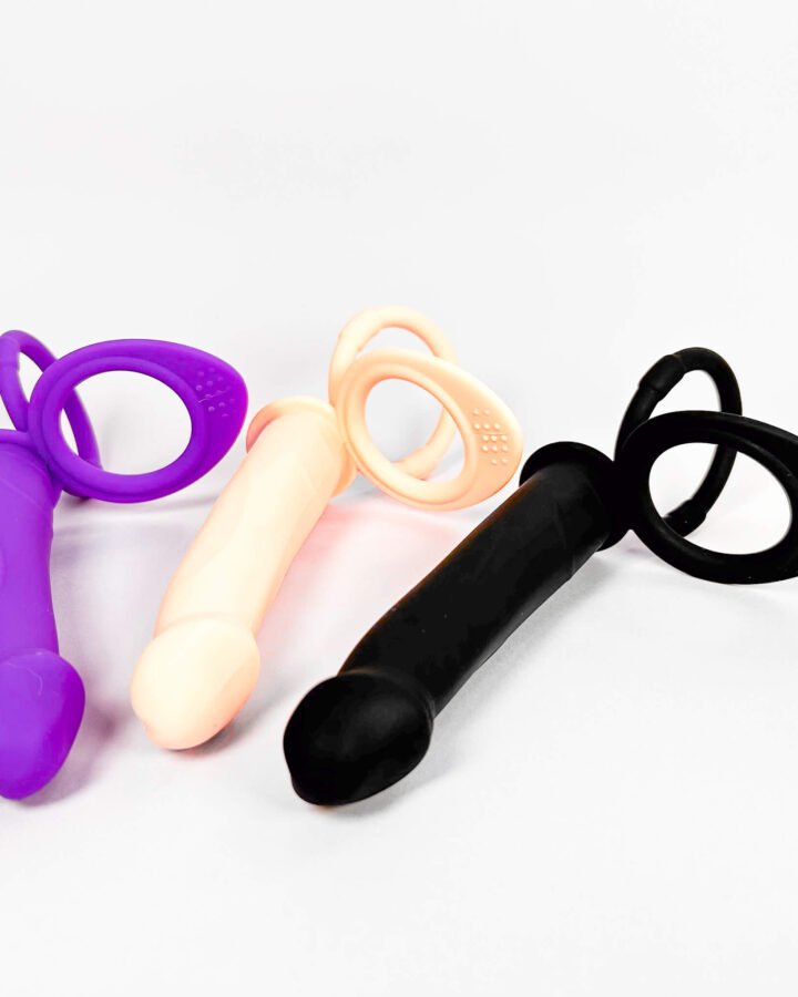 Backdoor Double Penetration Vibrating Cock Ring