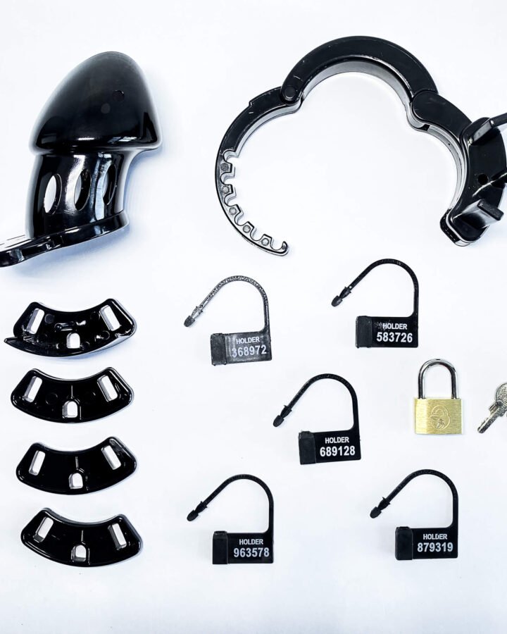 Short Rigid Plastic Chastity Cock Cage
