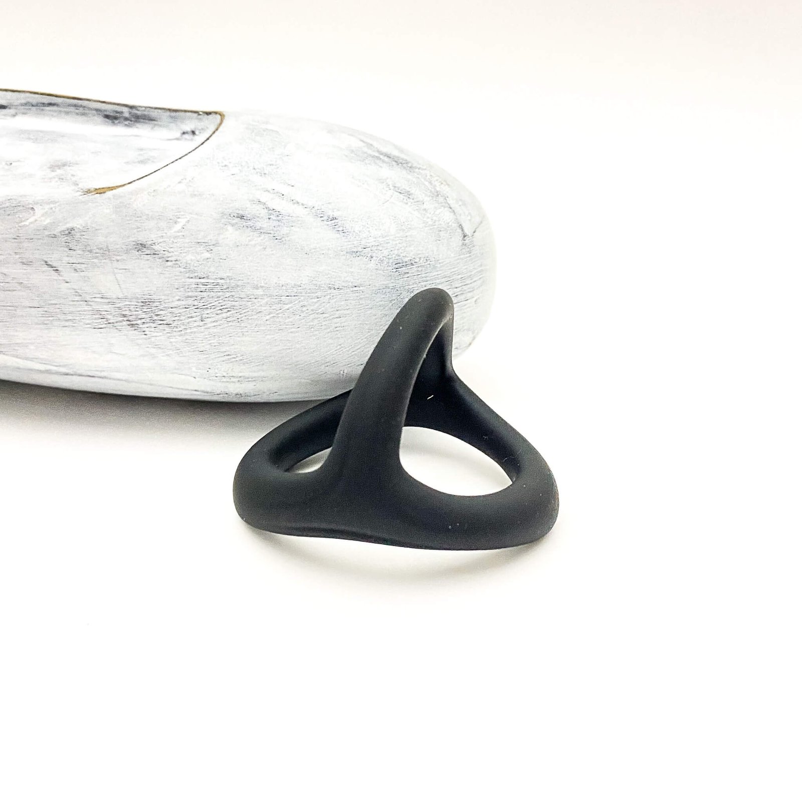 Silicone Dual Cock and Balls Ring