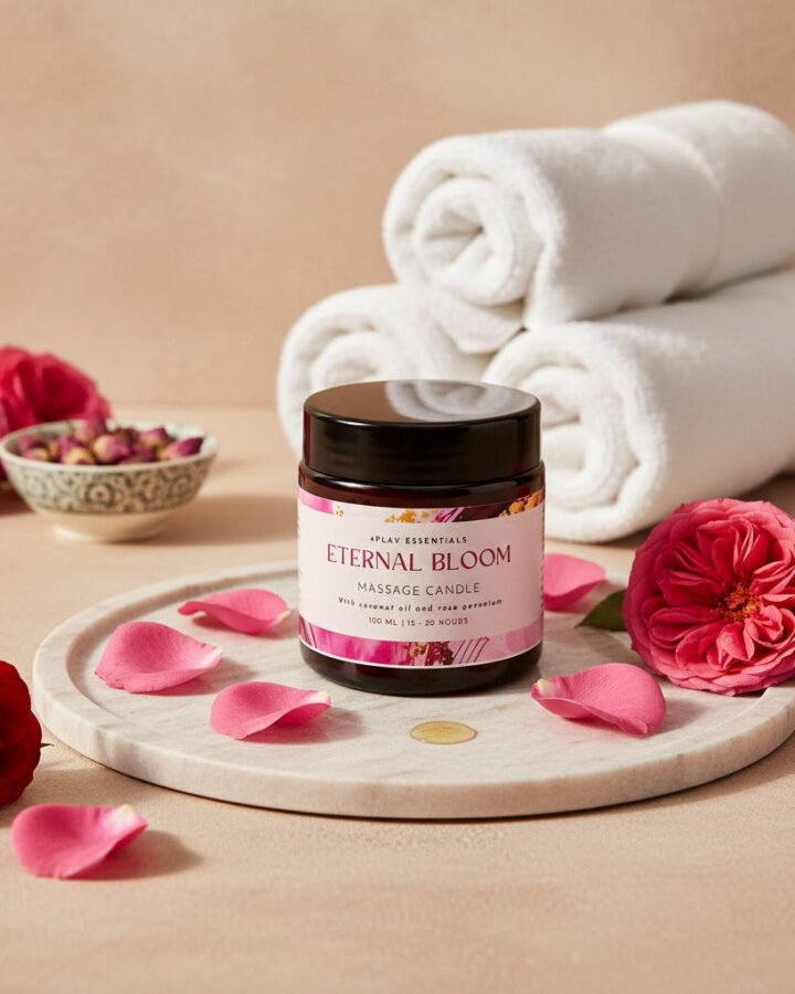 4Play Soy Wax Massage Candle 100ml - Eternal Bloom