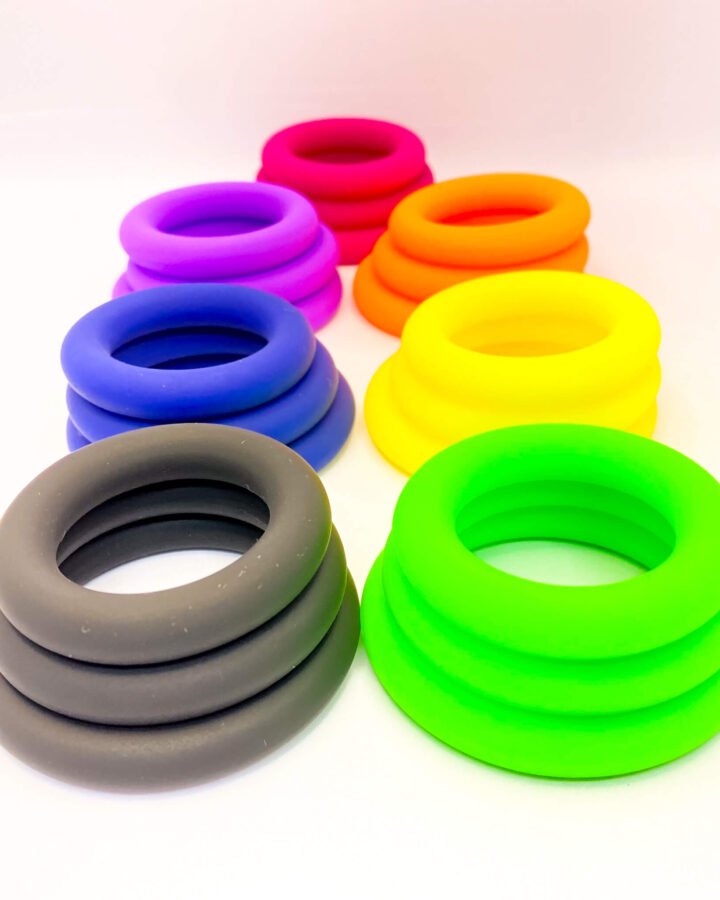 Extra Thick Silicone Cock Ring Set (3pcs)