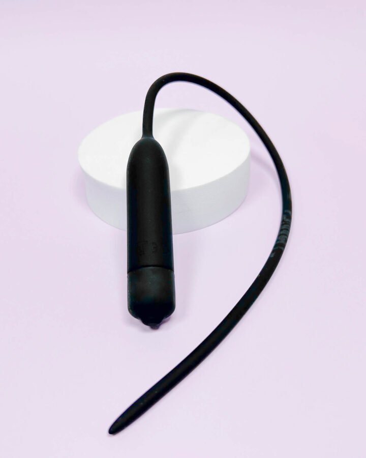 Extra Long Silicone Urethral Vibrator Plug