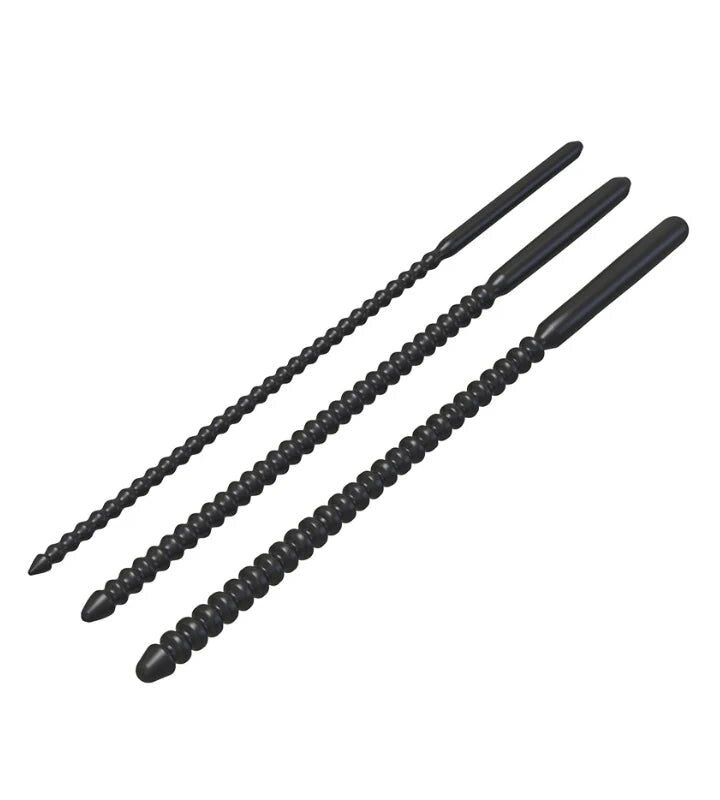 Flexible Ribbed Silicone Urethral Plug
