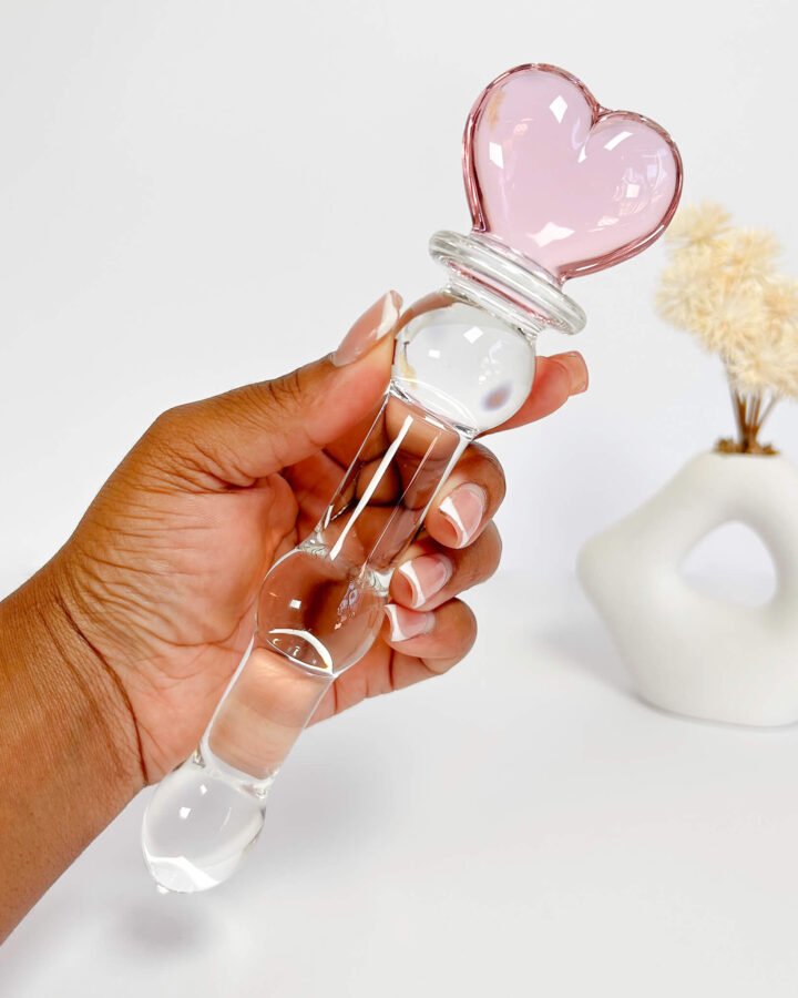 Beaded Sensual Glass Dildo
