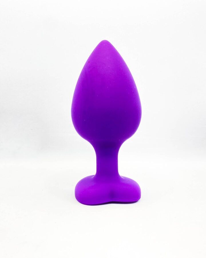 Large Silicone Butt Plug with Heart Shaped Base (42mm)