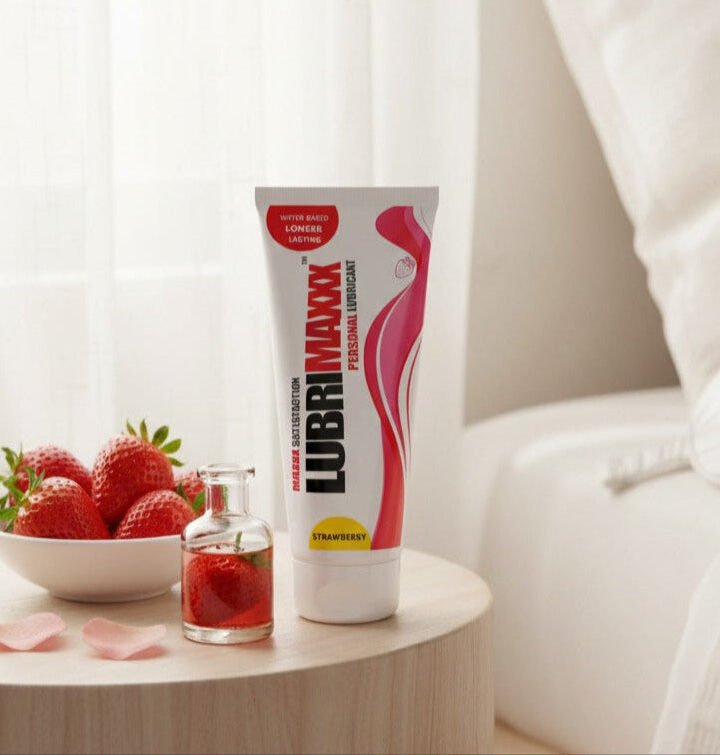 Lubrimaxx Personal Lube Strawberry Flavour Bottle (200ml)