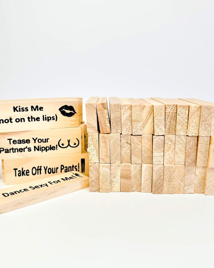 Lust Tower Naughty Block Tower Game for Couples (48 pieces)