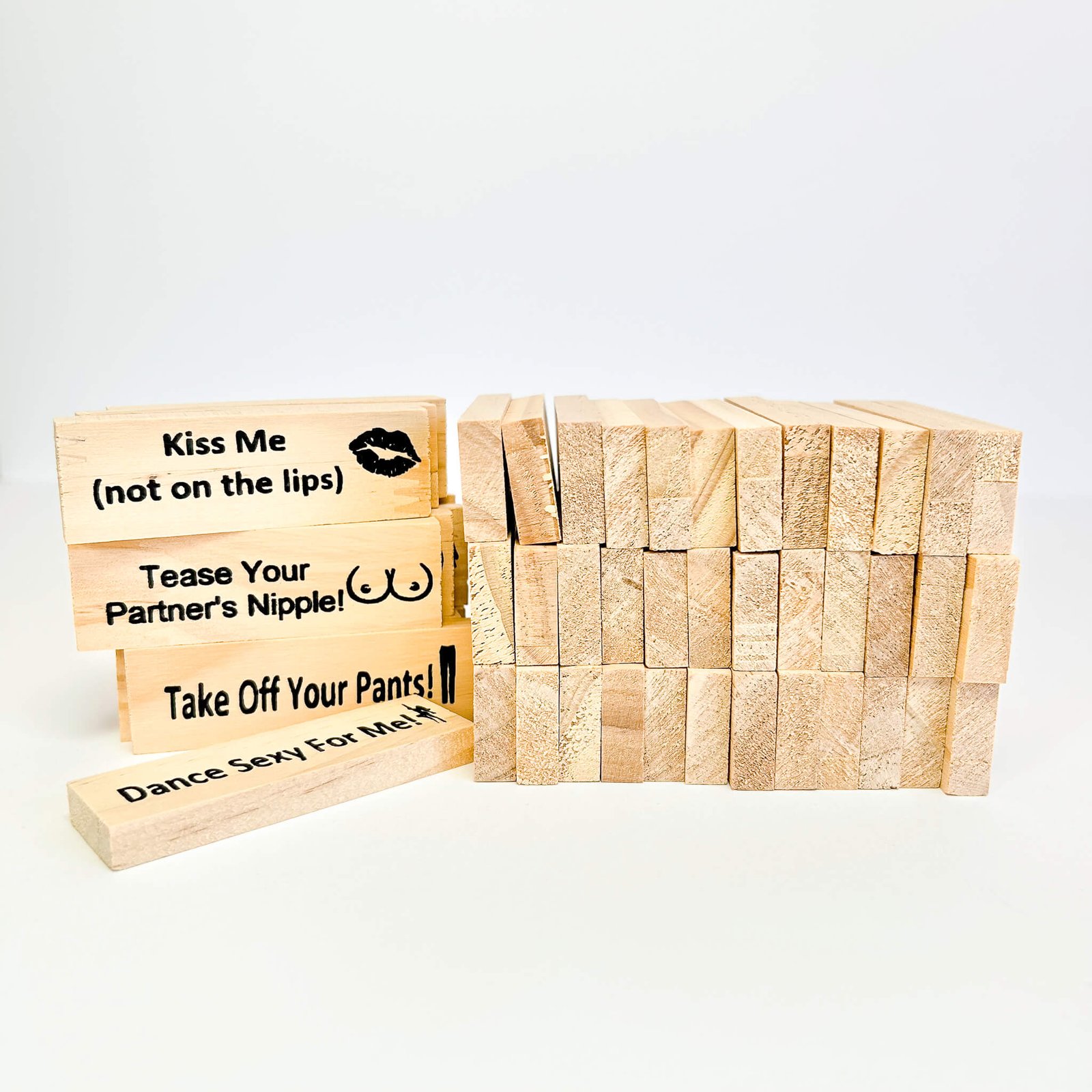 Lust Tower Naughty Block Tower Game for Couples (48 pieces)