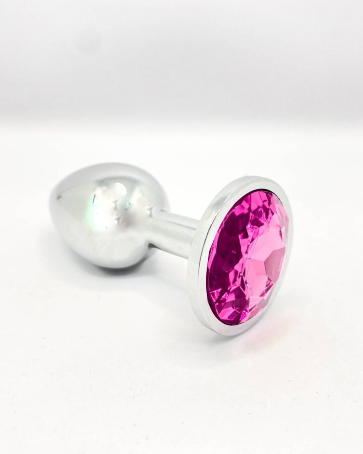 Jewelled Metal Butt Plug - 2.7 cm