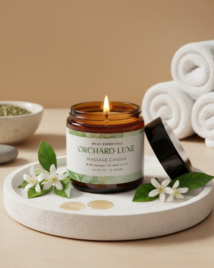 4Play Soy Wax Massage Candle 100ml - Orchard Luxe