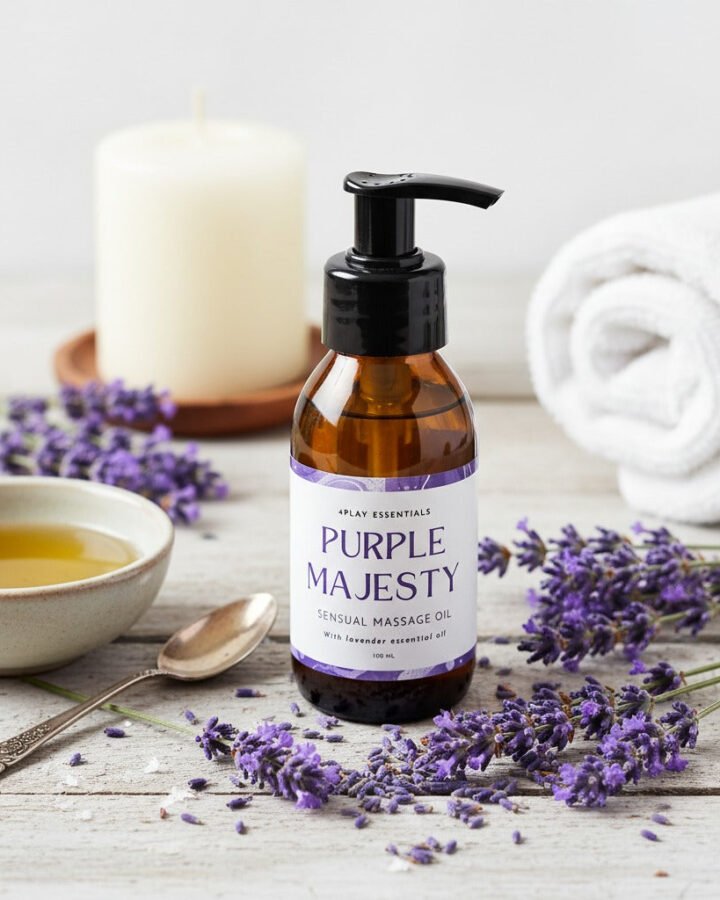 4Play Sensual Massage Oil 100ml - Lavender