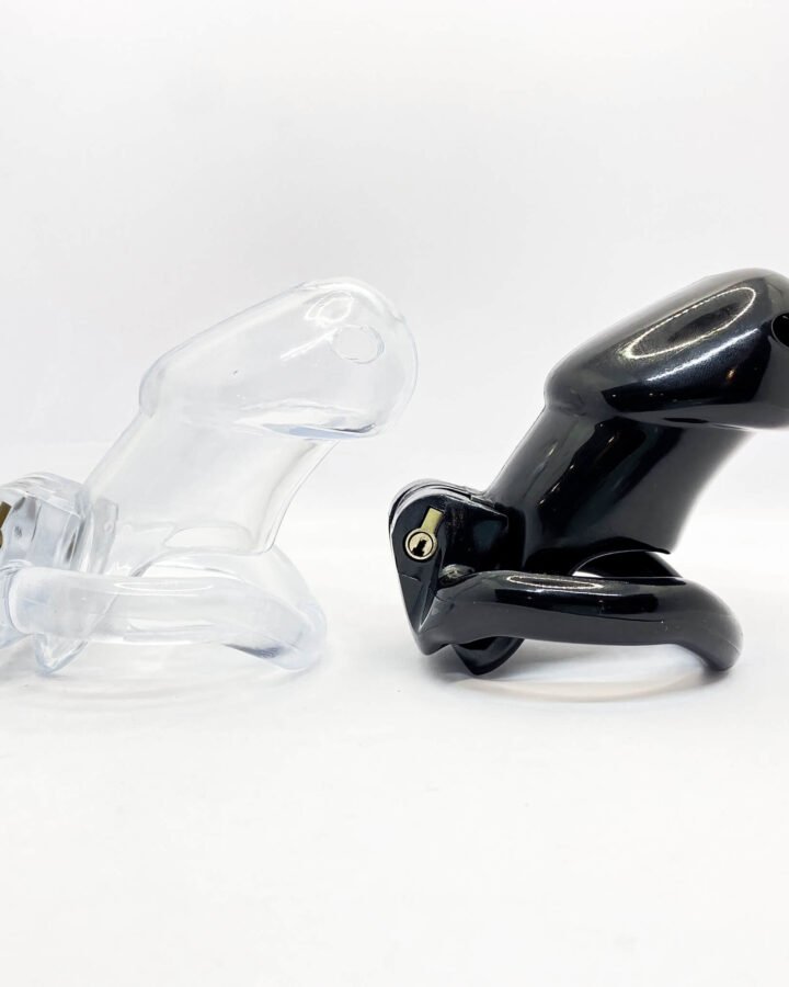 Resin Chastity Cage with 4 Rings