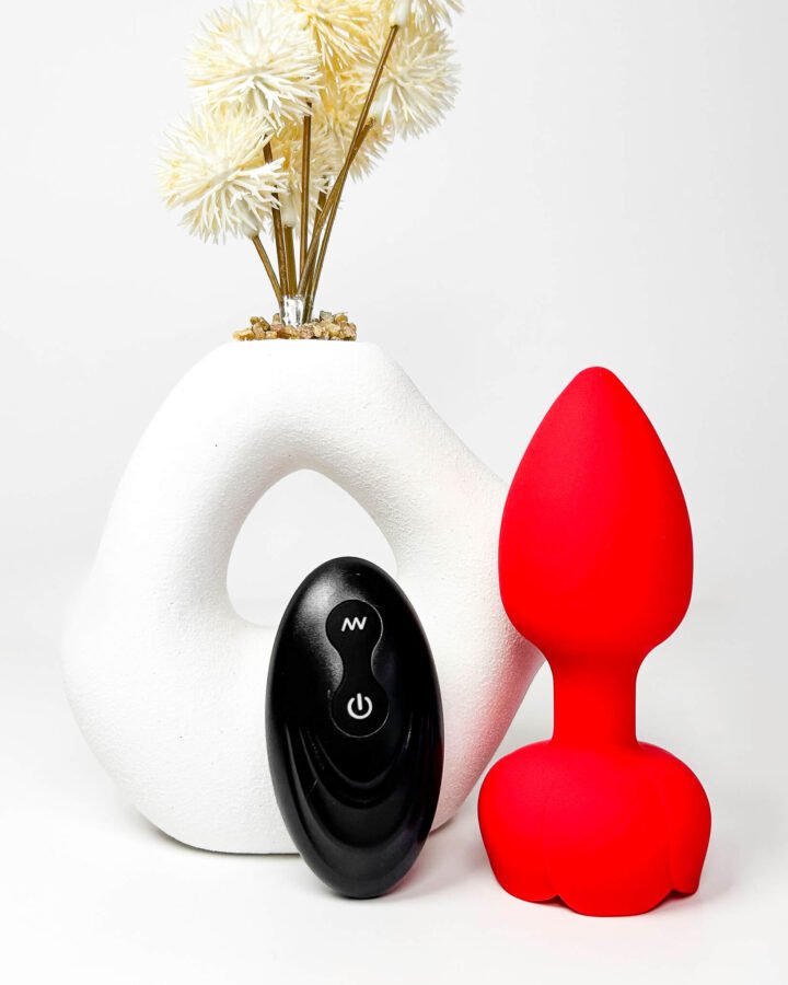 RoseGlow Vibrating Remote Butt Plug