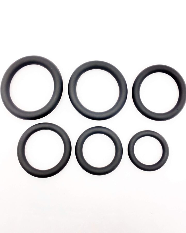 Silicone Penis Rings Set with 6 Different Sizes