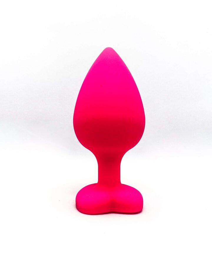 Medium Silicone Butt Plug with Heart Shaped Base (35mm)