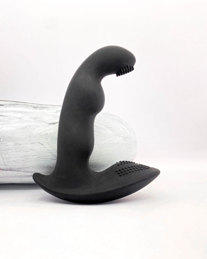 Small Ribbed Silicone Prostate Vibrator