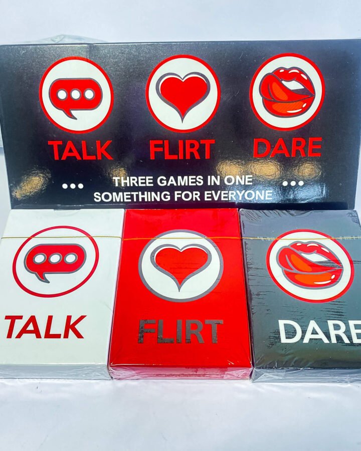 Talk, Flirt or Dare Card Game