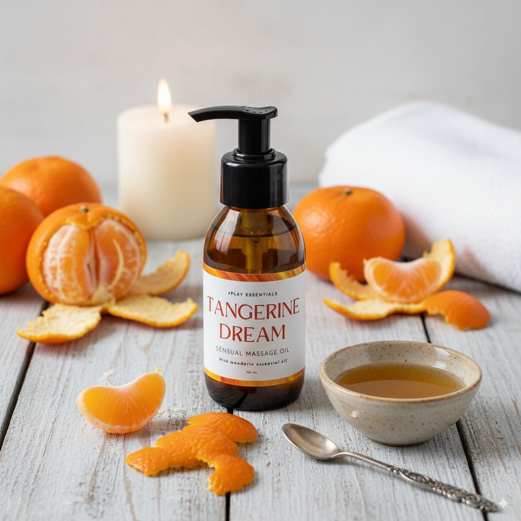 4Play Sensual Massage Oil 100ml - Mandarin
