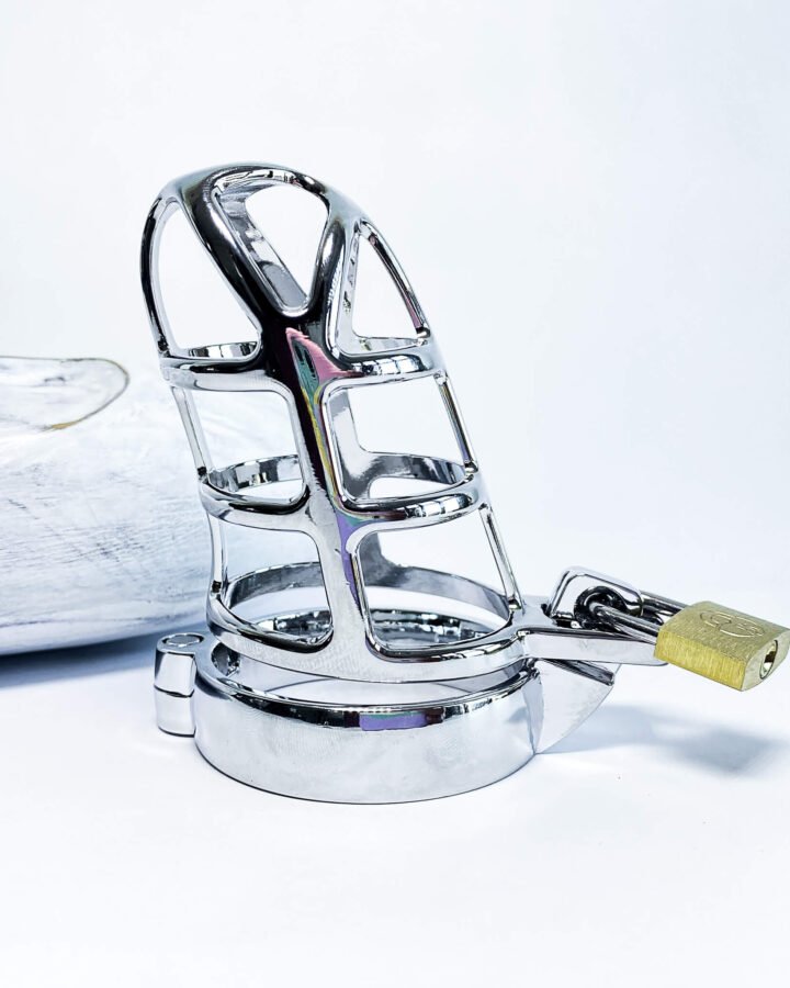 Webbed Up Metal Chastity Device