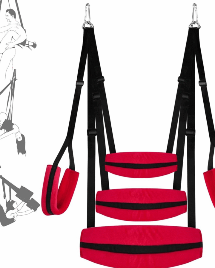 Adjustable Cushioned Hanging Sex Swing