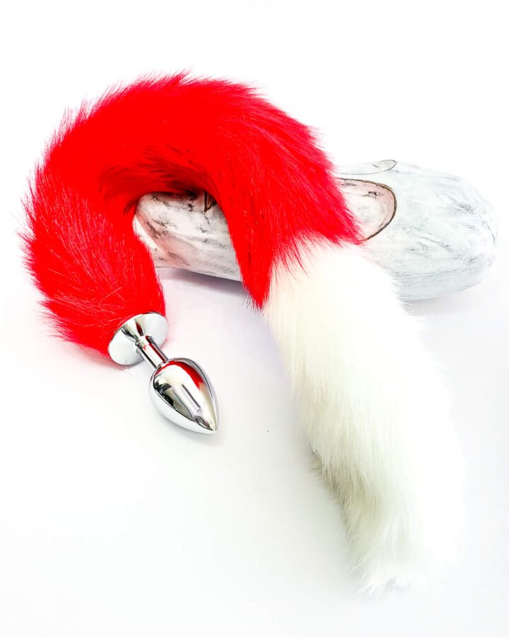 Dual Colour Fox Tail Butt Plug