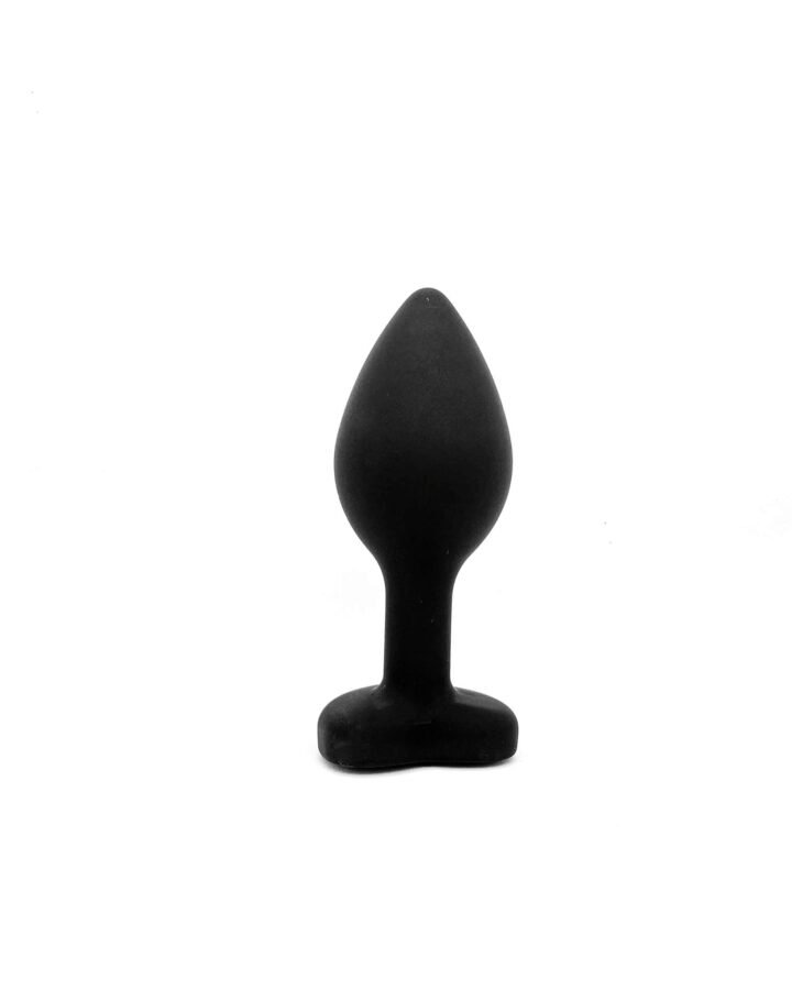 Small Silicone Butt Plug with Heart Shaped Base (28mm)