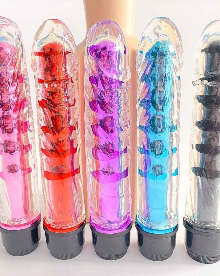 Transparent Dildo Shaped Bullet Vibrator