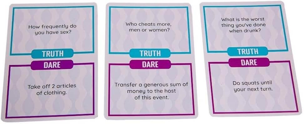 Truth or Dare Card Game for Adults
