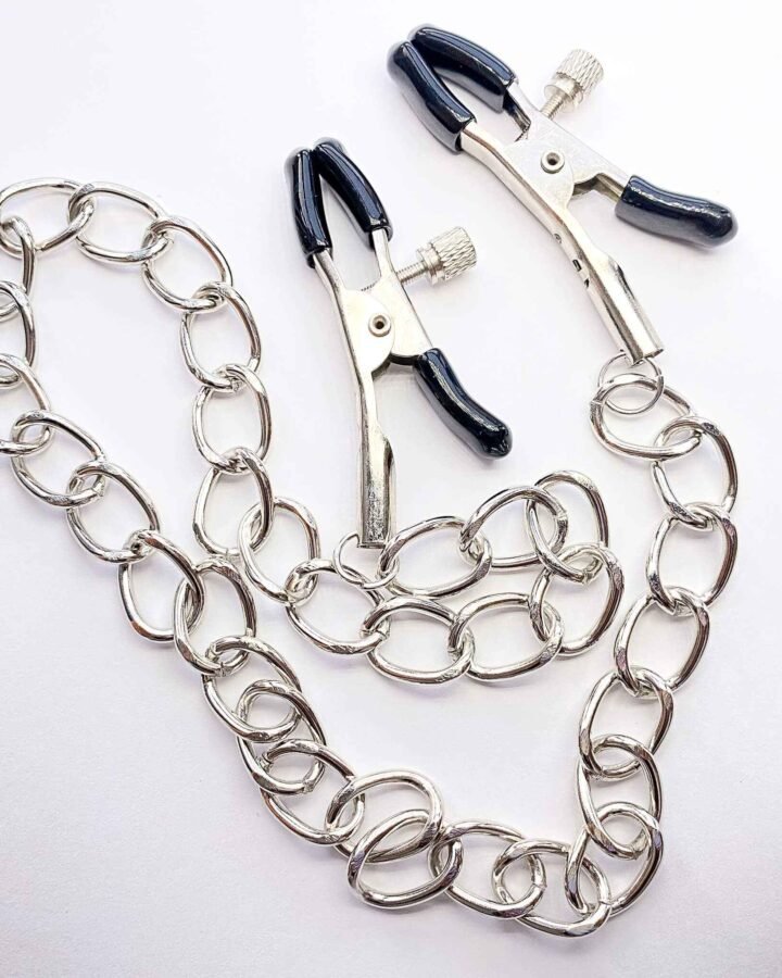 Sensual Nipple Clamps with Chains