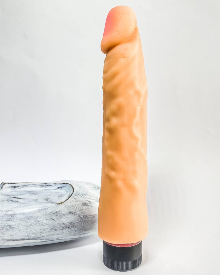 Real Feel Dildo Vibrator - 23 cm/9.1 inches