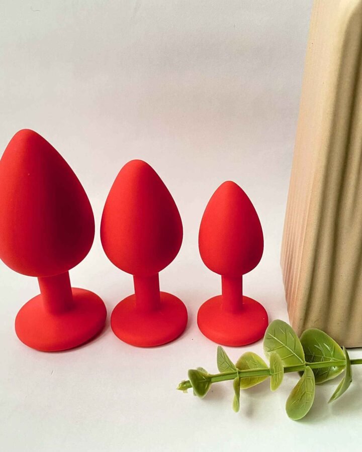 Red Silicone Butt Plugs