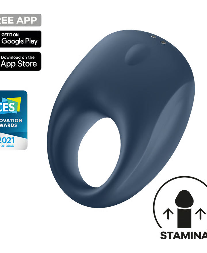 Satisfyer Strong One Vibrating Cock Ring with App Control