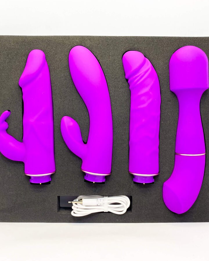 4 in 1 Clitoral and G Spot Rechargeable Vibrator Set