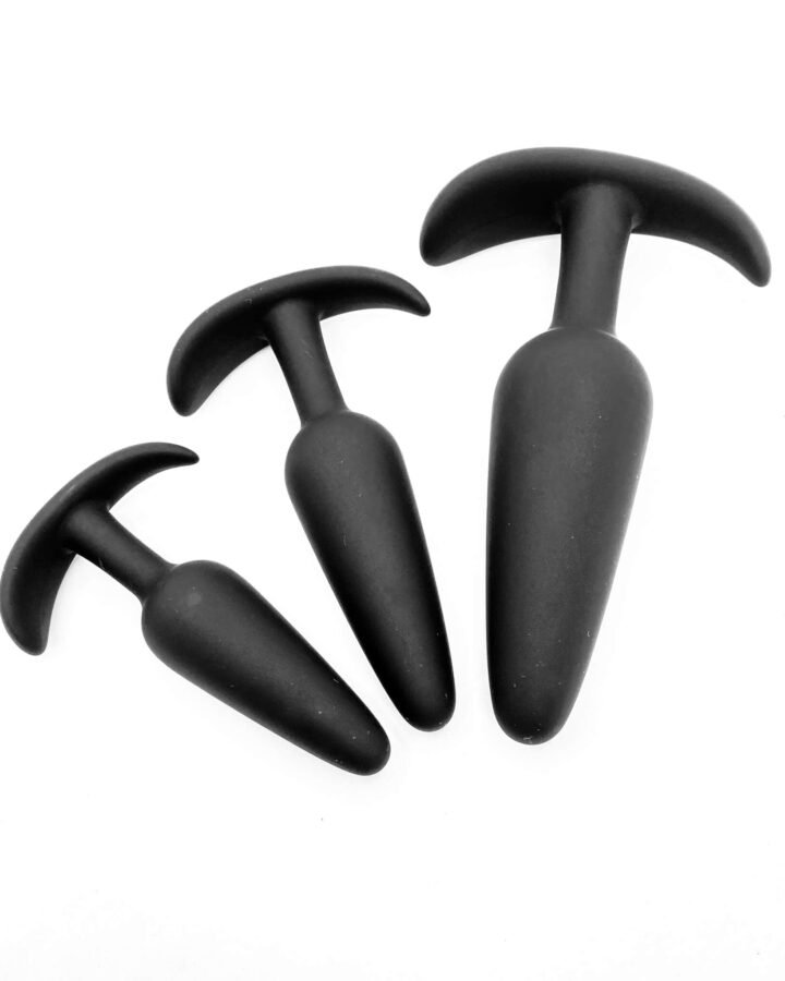 Anchor Base Trio Silicone Butt Plug Set (3pcs)