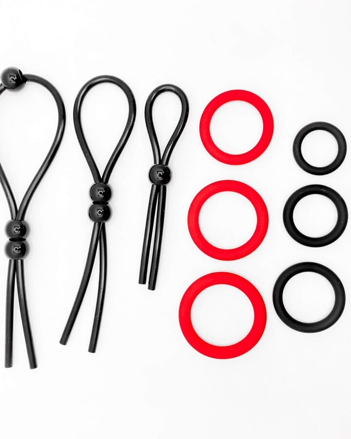 EnhanceMax Silicone Penis Ring Set (9pcs)