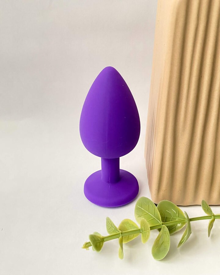 Silicone Jewelled Butt Plug - 2.8cm