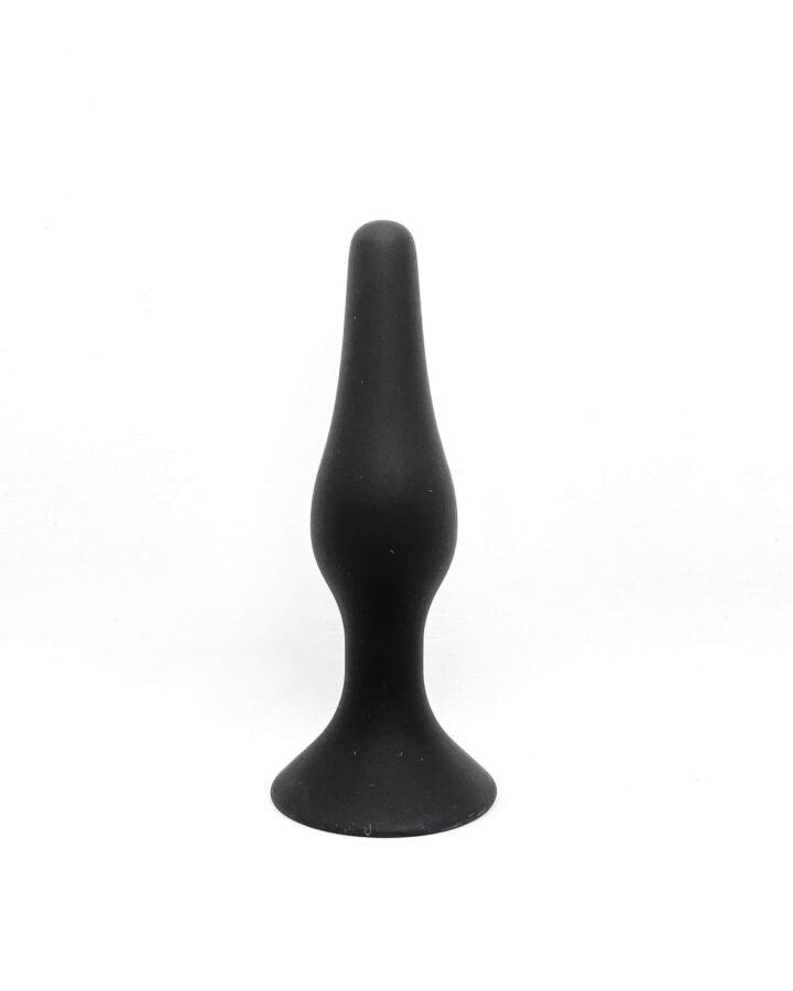 Bottleneck Silicone Butt Plug with Suction Base