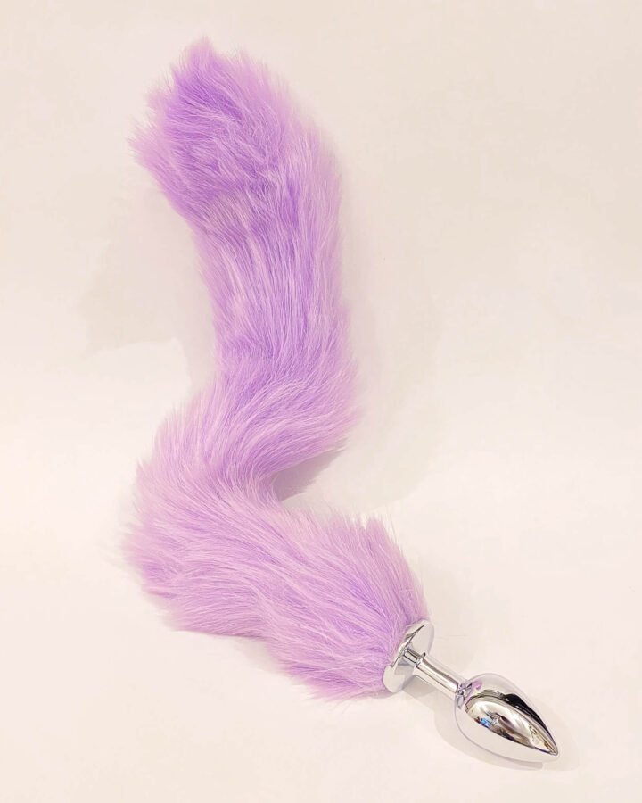 Purple Fox Tail Anal Butt Plug