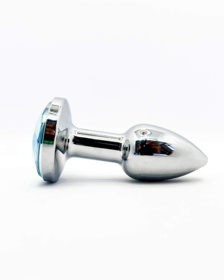 Extra Small Jewelled Metal Butt Plug (18mm)