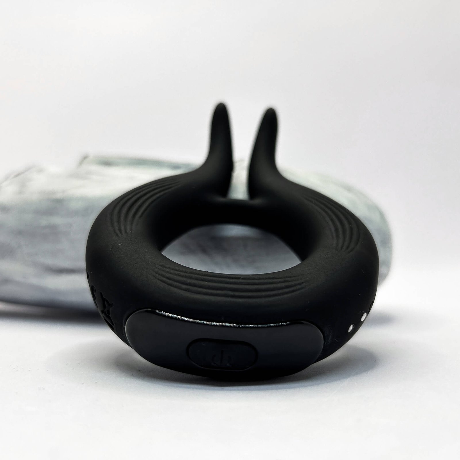 10 Speed Rechargeable Vibrating Cock Ring with Bunny Ears